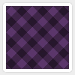 Purple Plaid (V2) Sticker